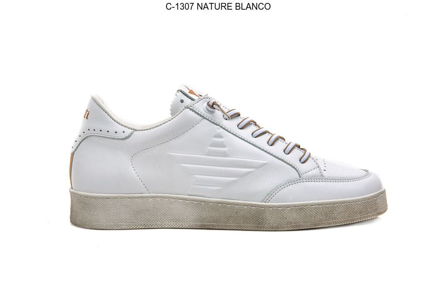 Zapatillas blancas de vestir para hombre Cetti C-1307