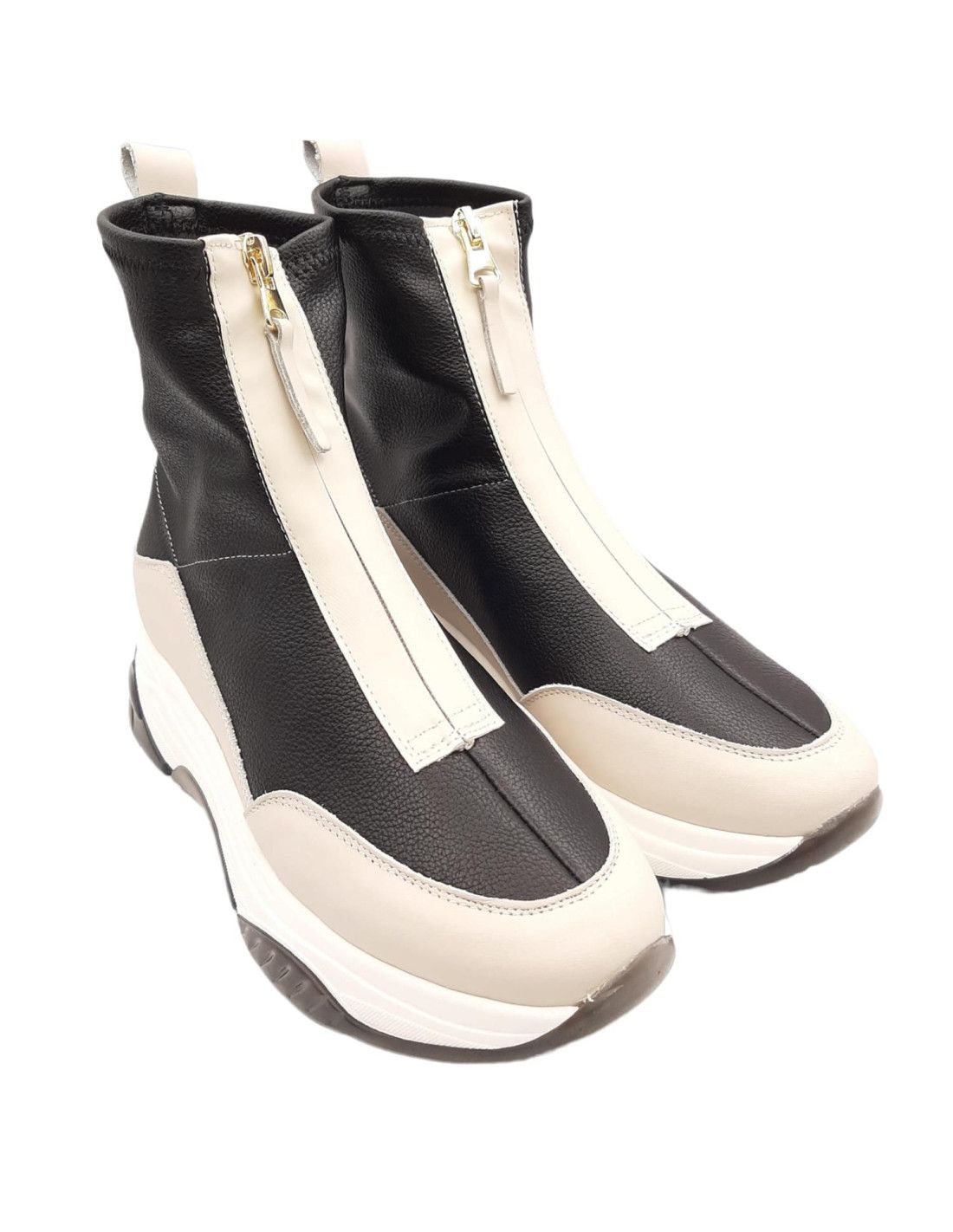 Claudia Baume Beige-Negro