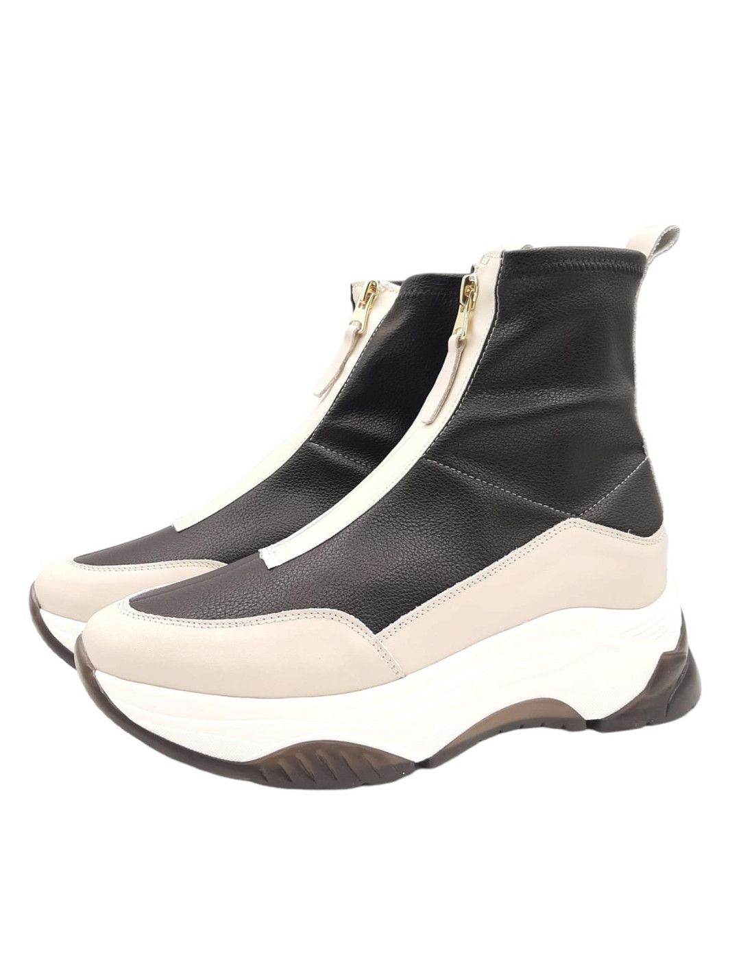 Claudia Baume Beige-Negro