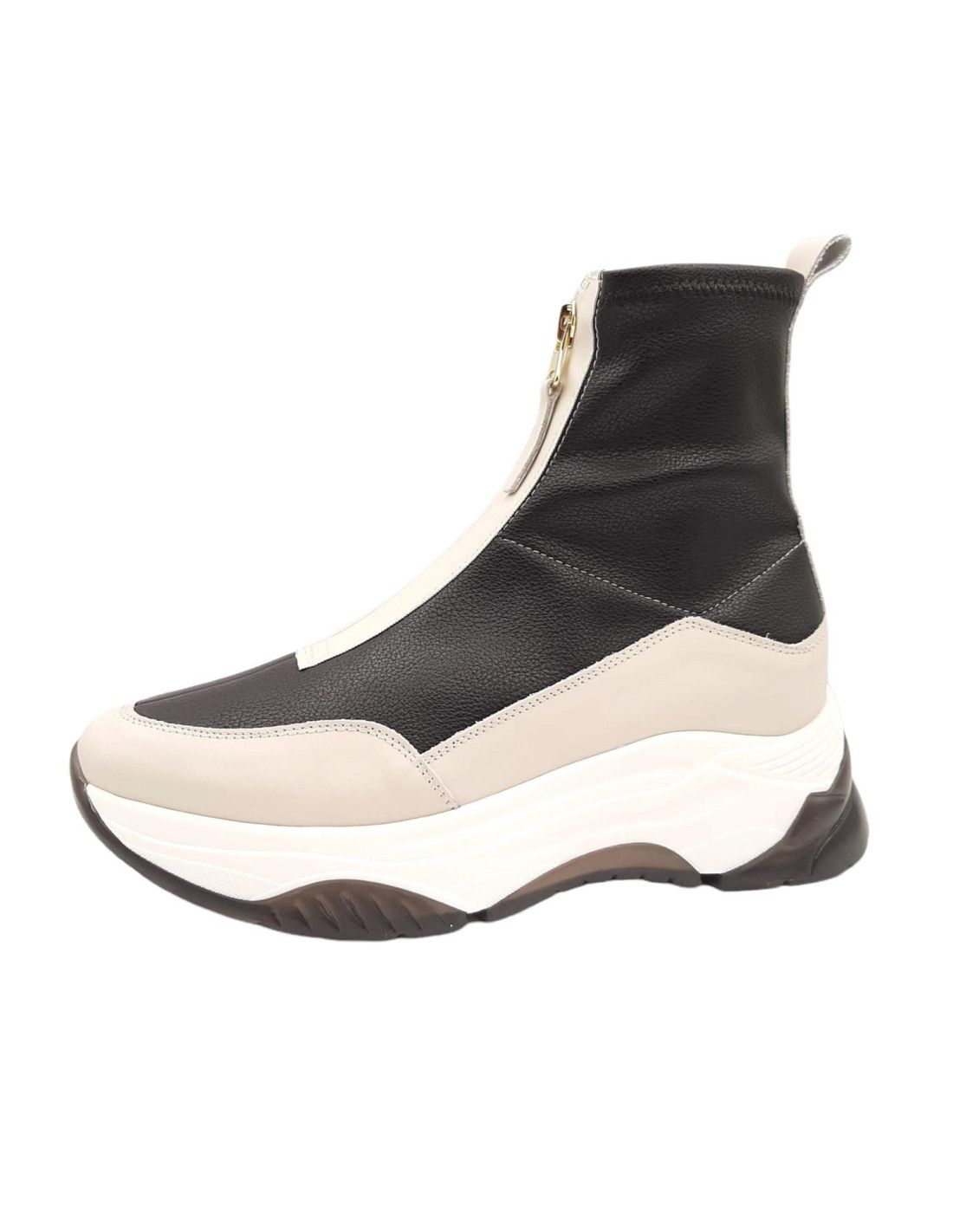 Claudia Baume Beige-Negro